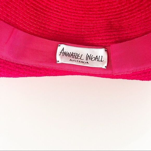 Red Annabel Ingal  Chenille Hat
